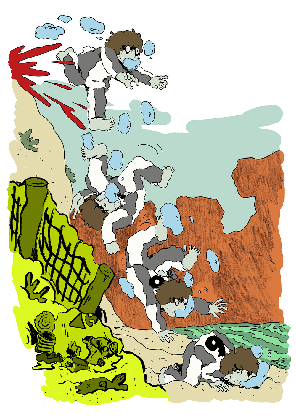 - Le fond de la piscine- page 28