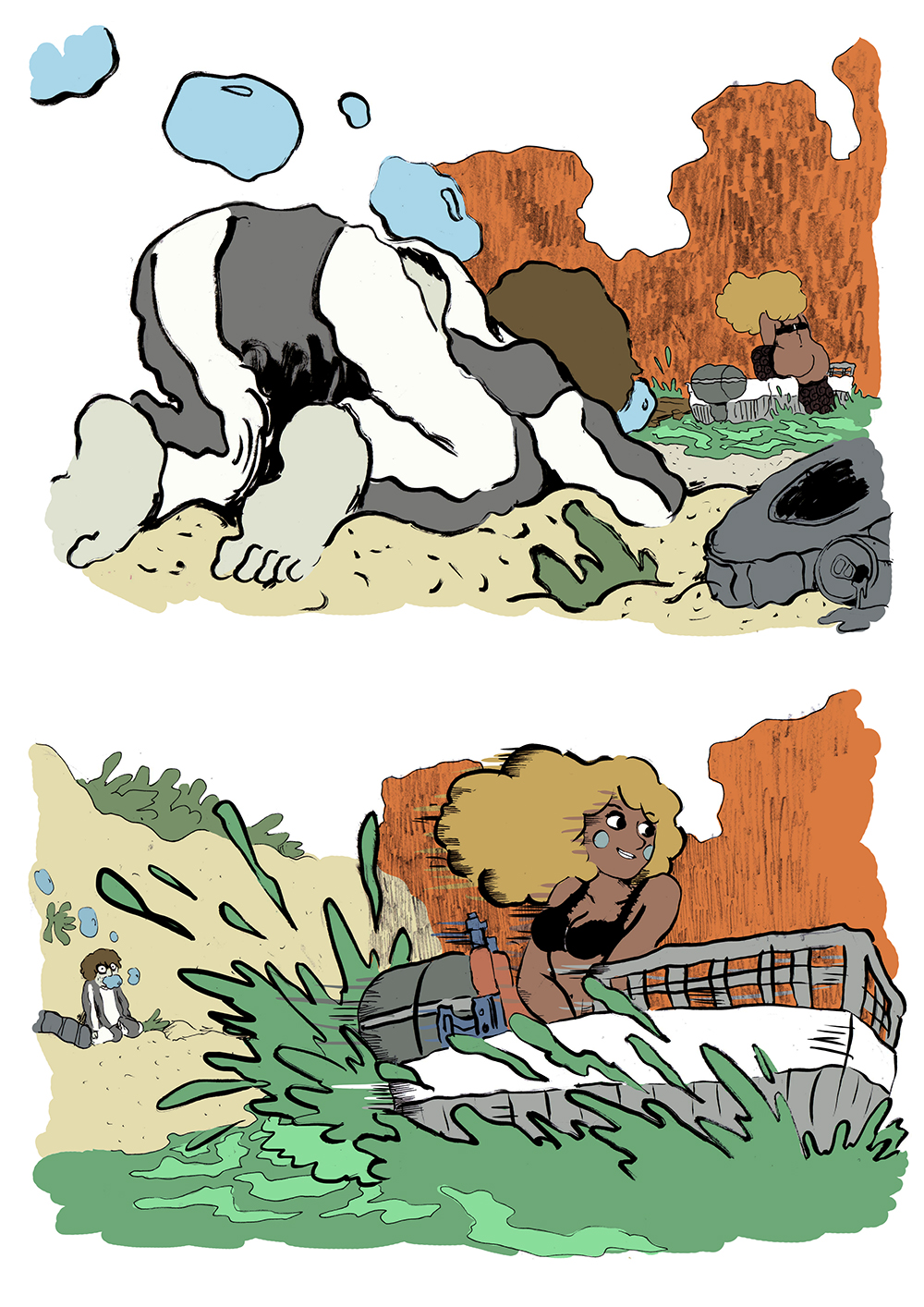 - Le fond de la piscine- page 29