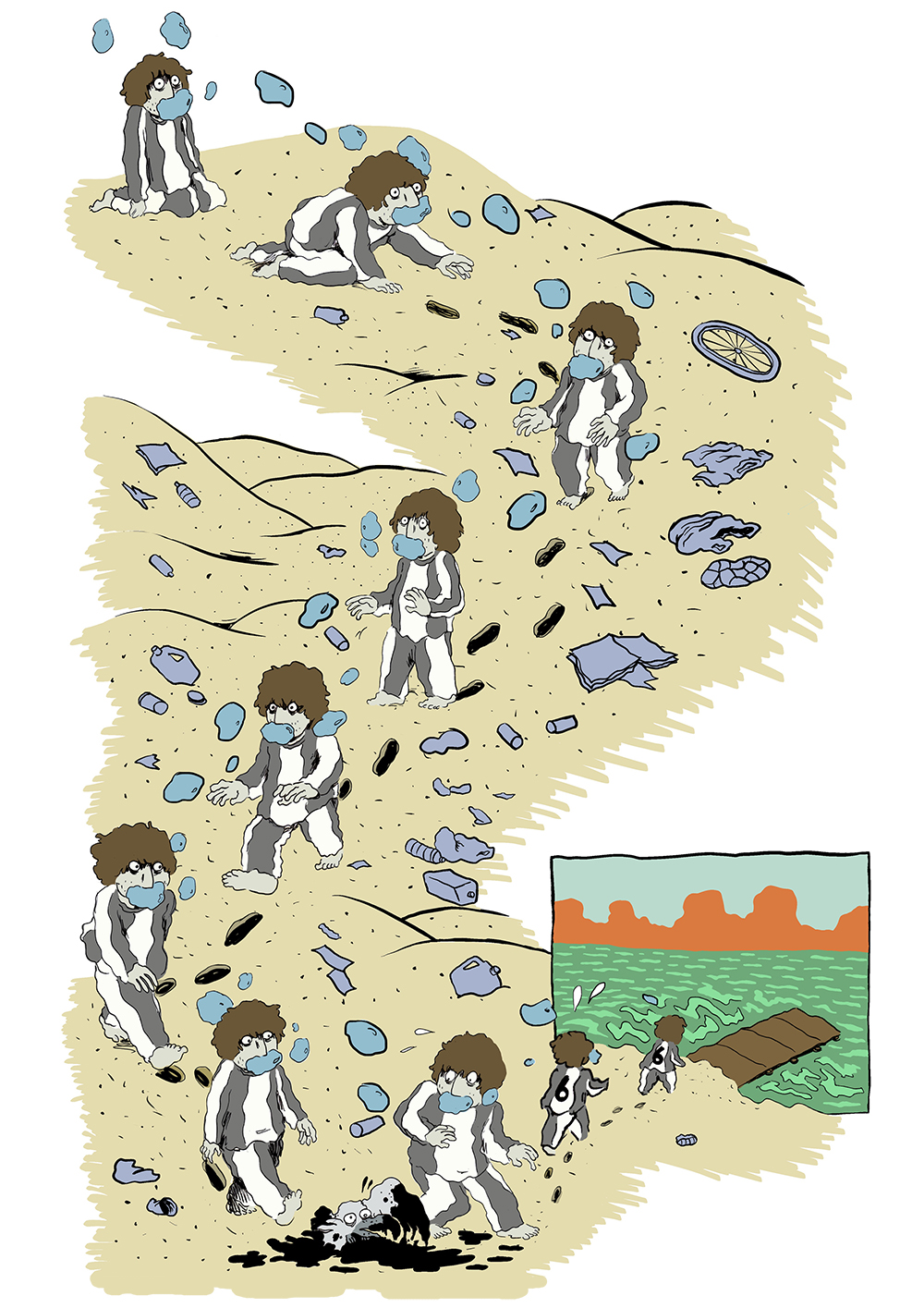 - Le fond de la piscine- page 30