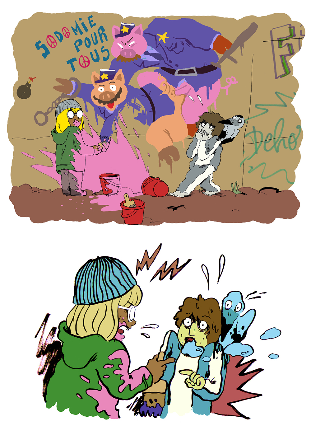 - Le fond de la piscine- page 52