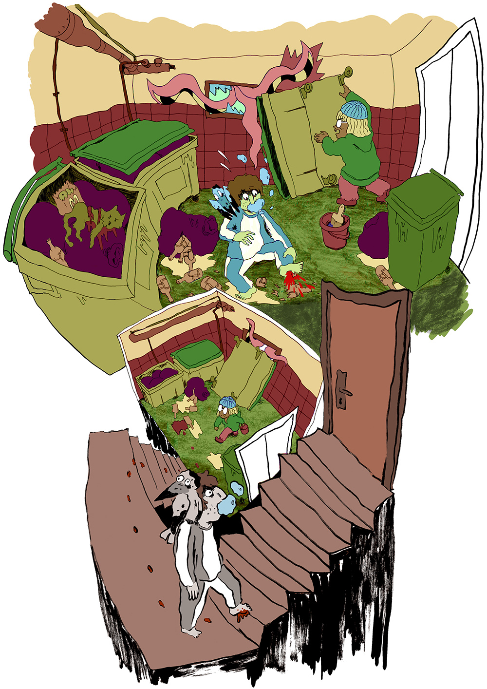 - Le fond de la piscine- page 55