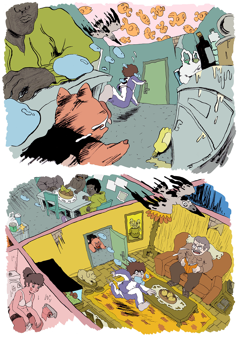 - Le fond de la piscine- page 64