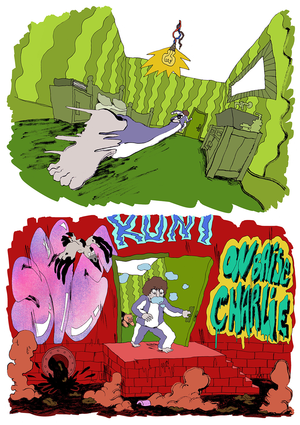 - Le fond de la piscine- page 66