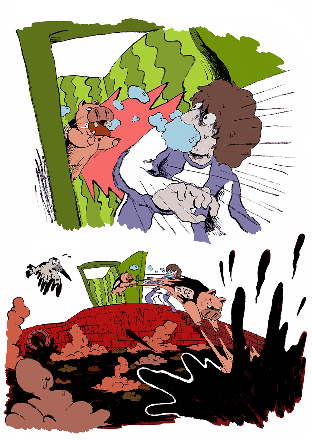 - Le fond de la piscine- page 67