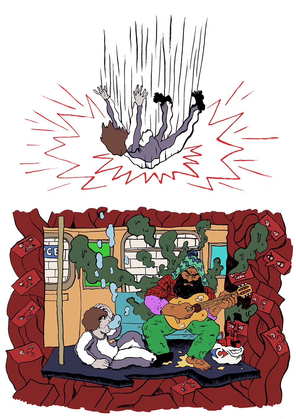 - Le fond de la piscine- page 78