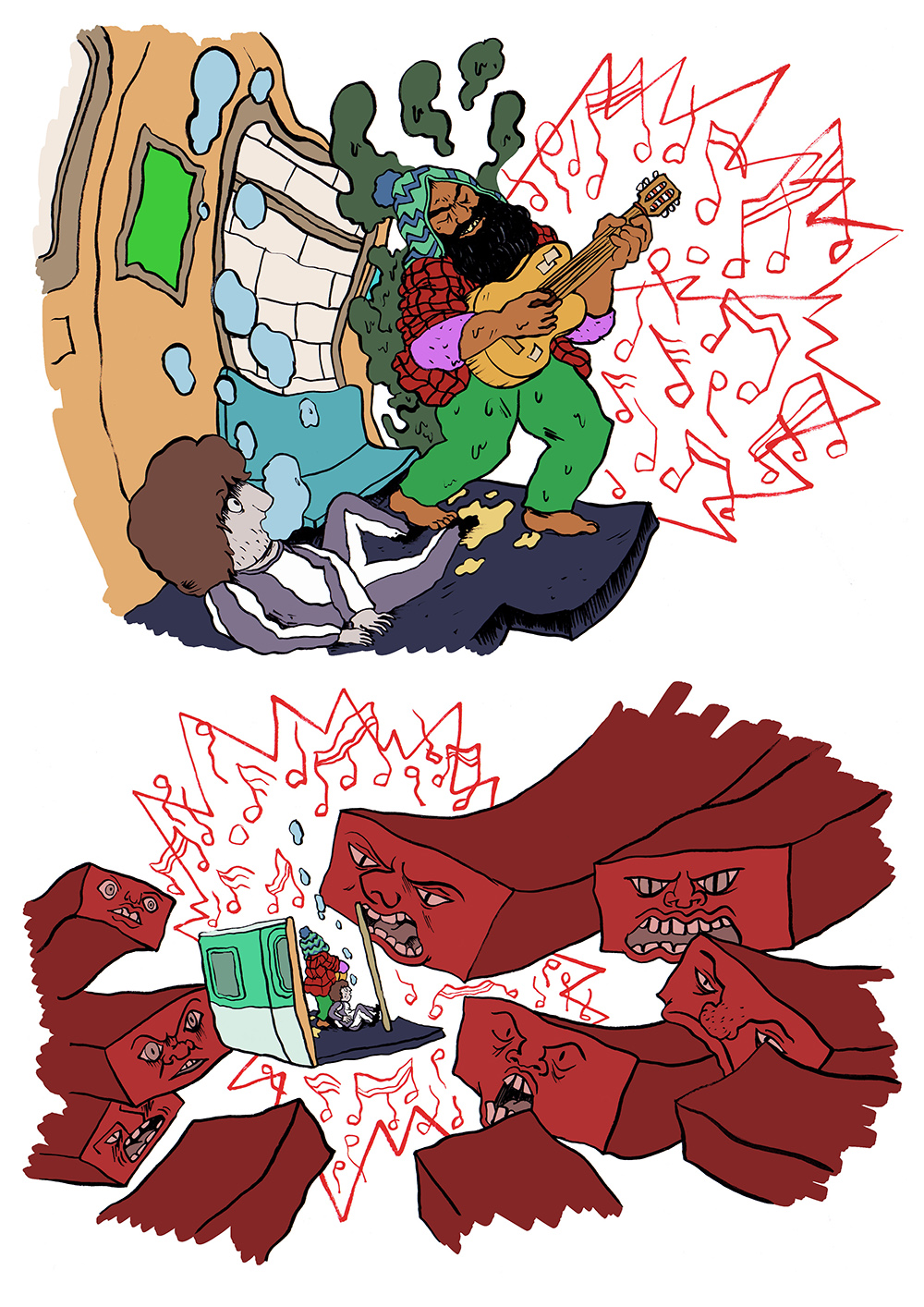 - Le fond de la piscine- page 79