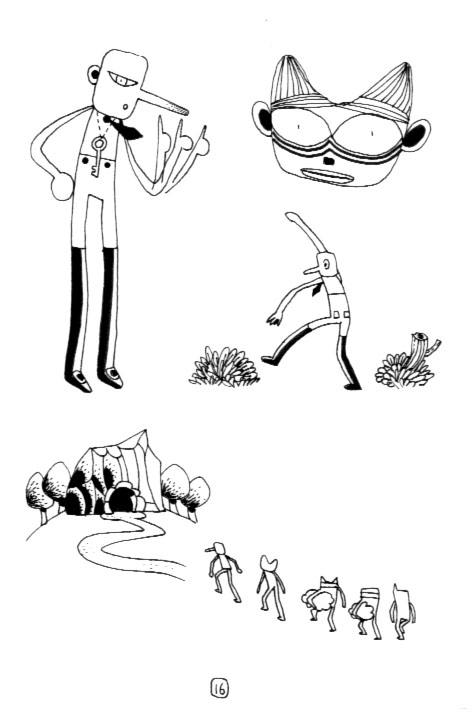 - Les lignes noires des mots de détail- page 16