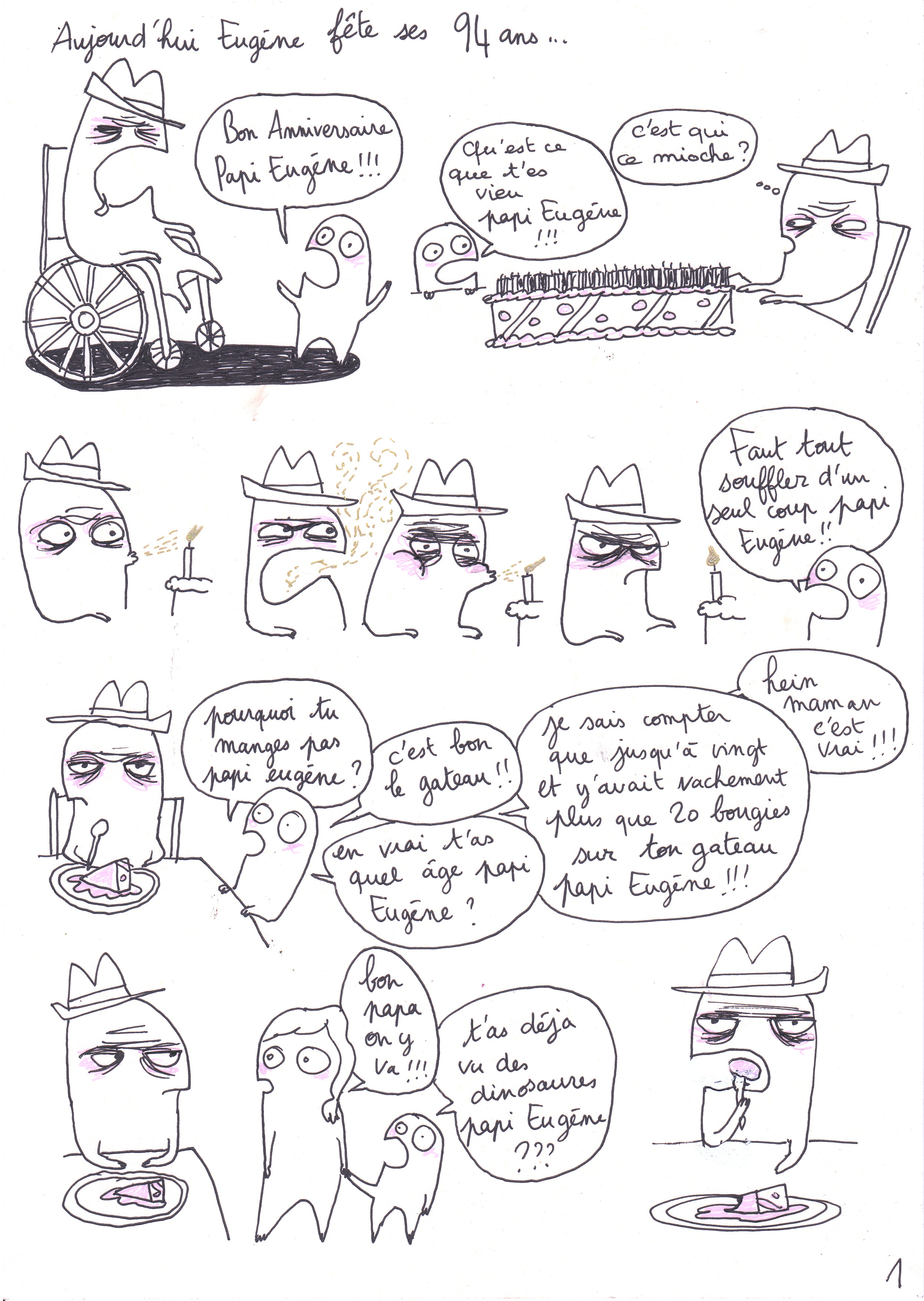 - Les aventures de papi Eugène- page 1