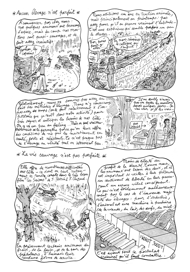 - L'ATTENTION AUX BÊTES - Carnet de cambrousse- page 2