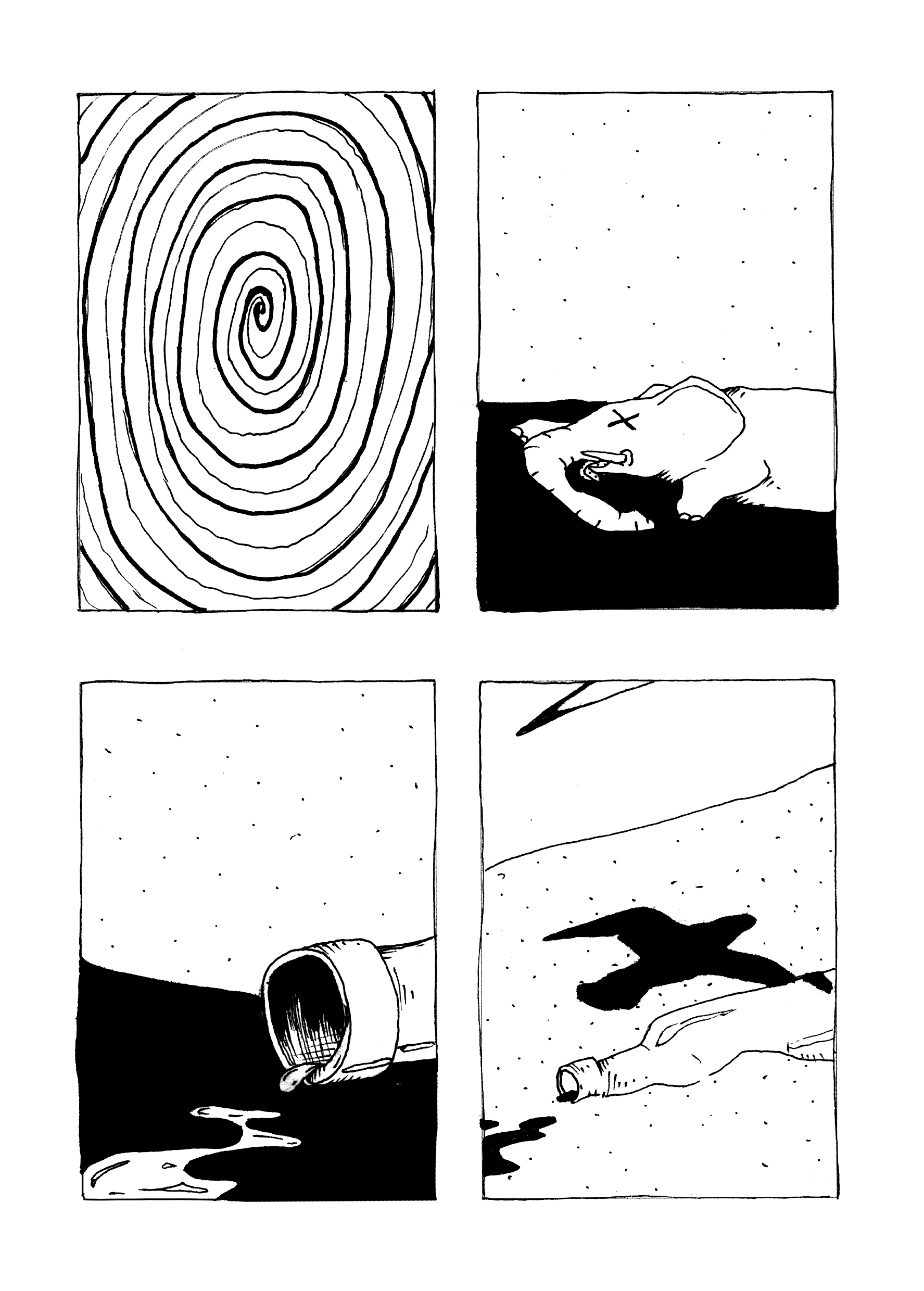 - Un éléphant se prélasse sur la plage, un oiseau passe...- page 7