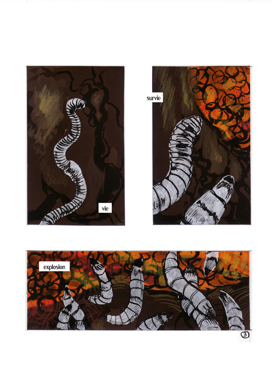 - Un lézard sous la terre- page 4