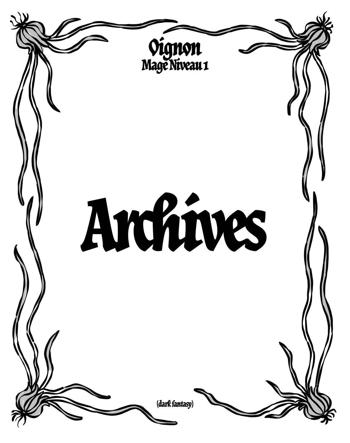- Oignon, Mage Niveau 1 (dark fantasy)- page 89