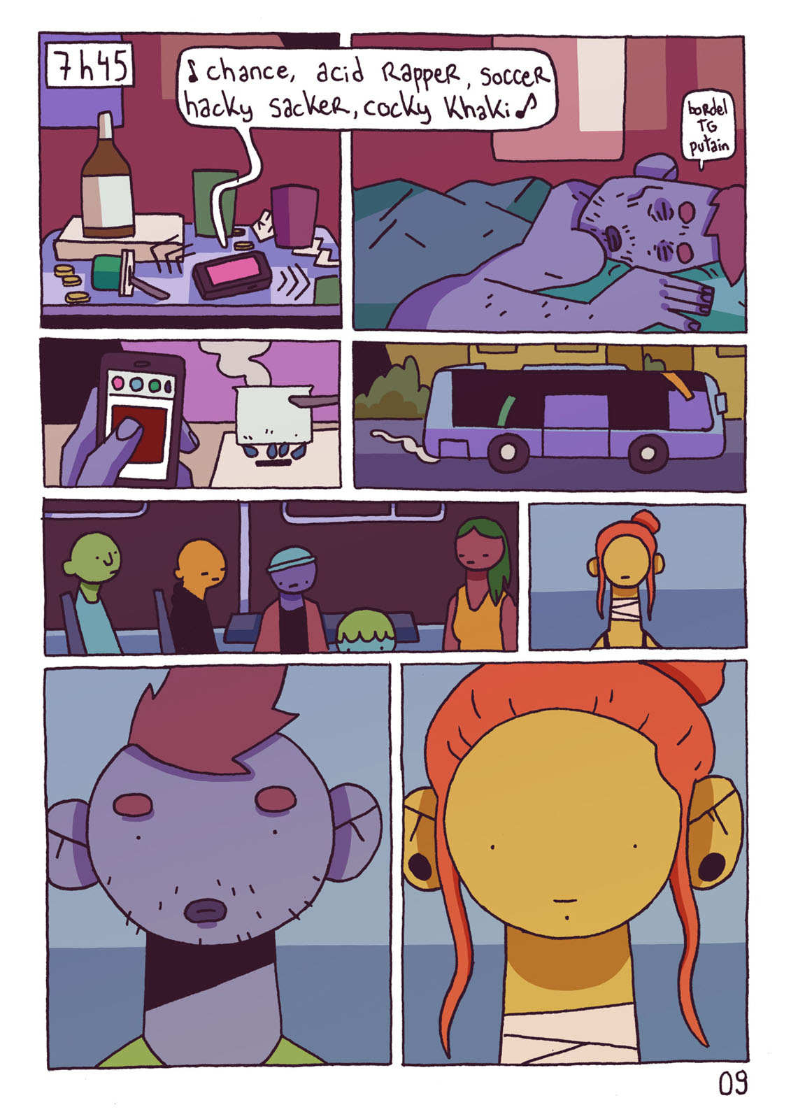 - Une Fille Dans le Bus- page 9