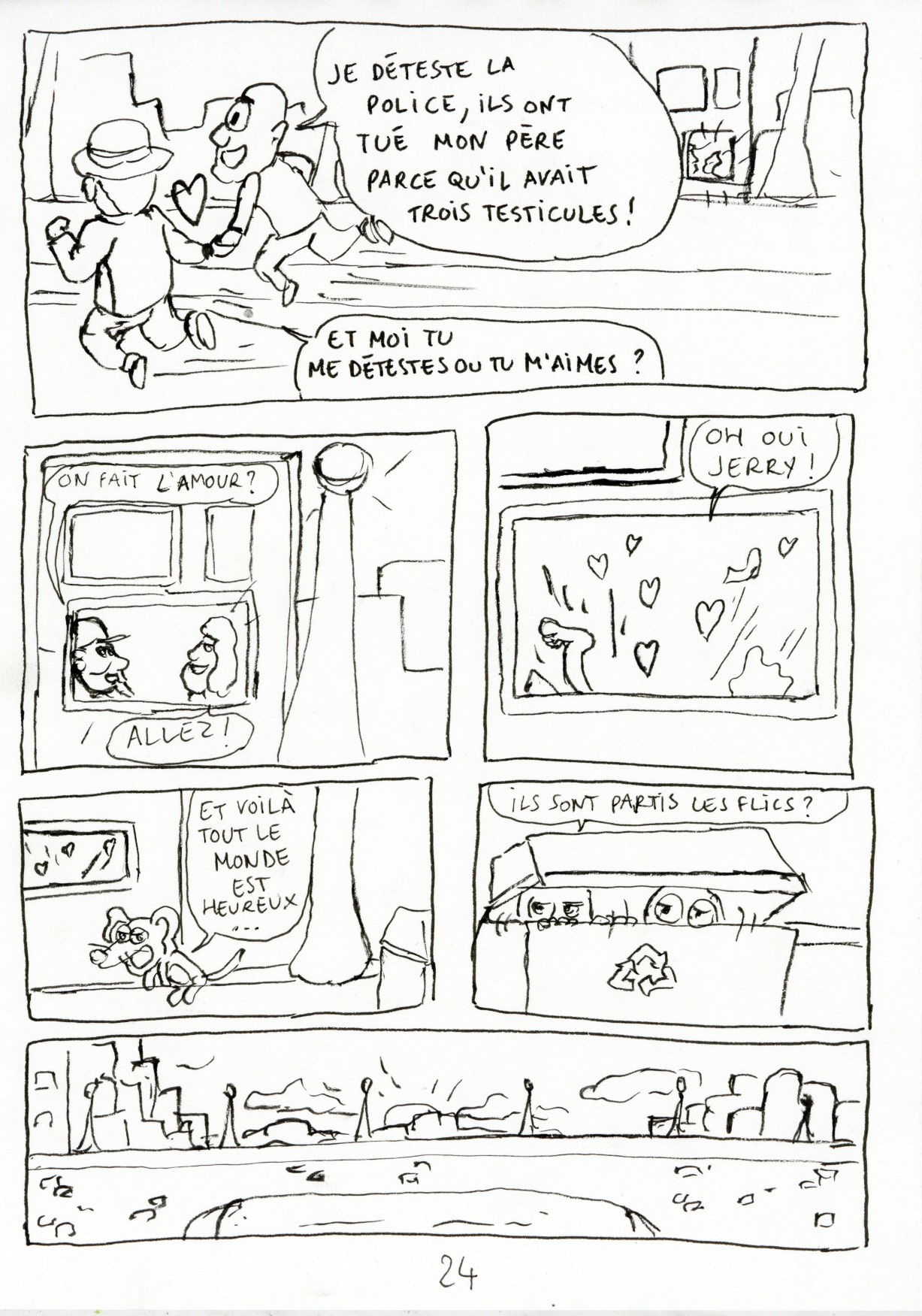 - Merci salaud, pensez à comment détester le plaisir- page 24