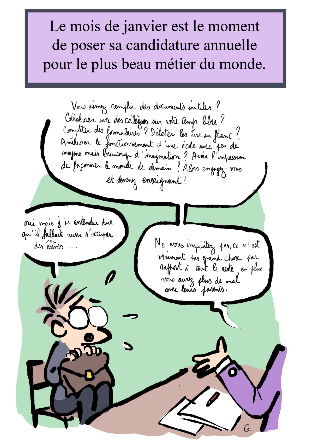 - Ma vie de prof (c'est un titre de merde, on est d'accord)- page 161