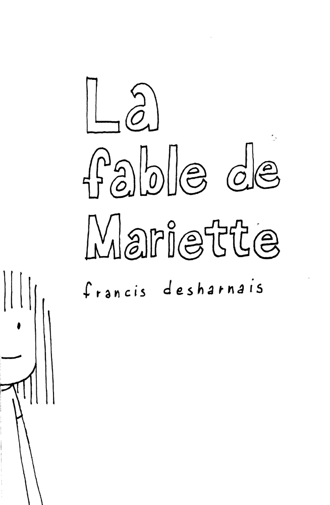 - La fable de Mariette- page 1