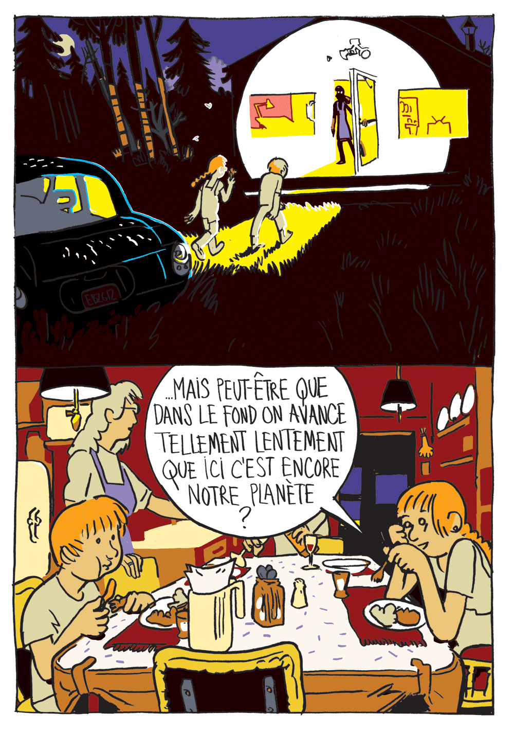 - conflit d'horaire avec un enfant qui habite sur la Lune- page 7